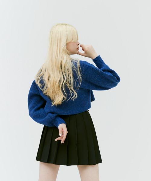 17HR（セブンティーンアワーズ）の「ボリュームスリーブショートカーディガン（カーディガン/ボレロ・レディース・ホワイト/ブラック/ブルー・FREE）」の21枚目の写真