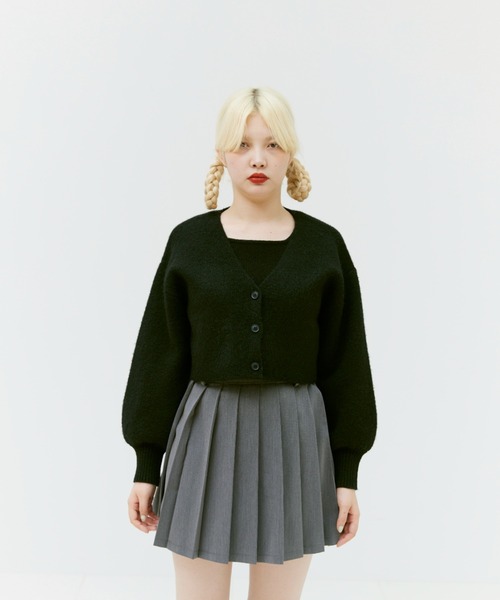 17HR（セブンティーンアワーズ）の「ボリュームスリーブショートカーディガン（カーディガン/ボレロ・レディース・ホワイト/ブラック/ブルー・FREE）」の14枚目の写真