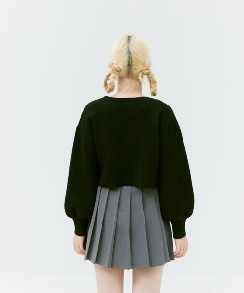 17HR（セブンティーンアワーズ）の「ボリュームスリーブショートカーディガン（カーディガン/ボレロ・レディース・ホワイト/ブラック/ブルー・FREE）」の16枚目の写真