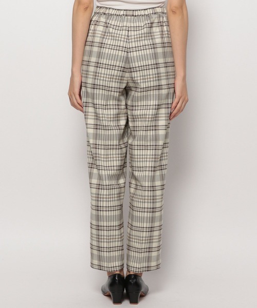 LEPSIM（レプシィム）の「【6つの嬉しい機能付き】ハタラク7DAYSチェックストレートパンツ 2022冬　288384（スラックス・レディース・グリーン/ブラウン/グレイッシュベージュ・MEDIUM/LARGE/SMALL/X-SMALL/X-LARGE）」の17枚目の写真