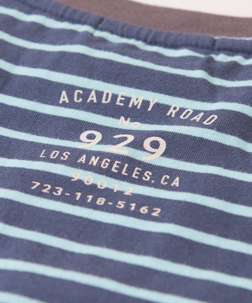 CUBE SUGAR(キューブシュガー)の「ボーダーカットソー長袖クルーネックビッグTシャツ(Tシャツ/カットソー・レディース・ホワイト/ネイビー/レッド/オレンジ/マルチ・M)」の9枚目の写真