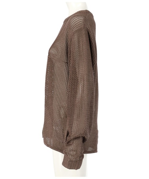 ANAP（アナップ）の「透かし編みニットトップスセーター（ニット/セーター・レディース・ブラック/ブラウン/アイボリー・FREE）」の10枚目の写真