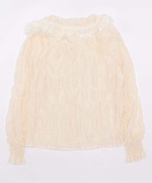 LAC-VERT(ラック・ヴェール)の「ふわふわ襟レースシャツ(シャツ/ブラウス・レディース・アイボリー・FREE)」の15枚目の写真