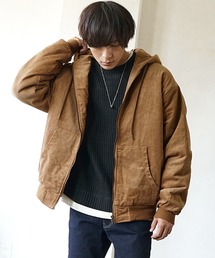 【MinoriTY】コーデュロイ フード/フーディー ジップ アクティブアウター 春服 冬服 ブルゾン メンズ