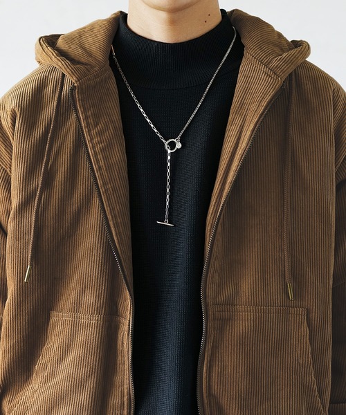 MinoriTY（マイノリティ）の「【MinoriTY】コーデュロイ フード/フーディー ジップ アクティブアウター 春服 冬服 ブルゾン メンズ（ブルゾン・メンズ・ブラック/アイボリー/キャメル・M/L/XL）」の14枚目の写真