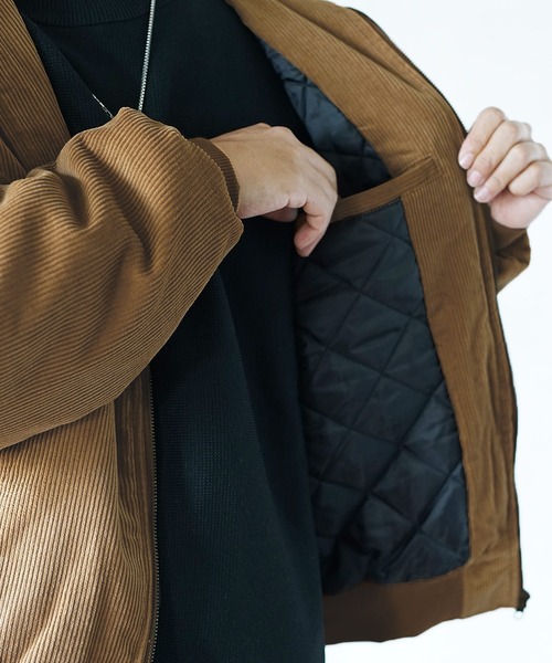 MinoriTY（マイノリティ）の「【MinoriTY】コーデュロイ フード/フーディー ジップ アクティブアウター 春服 冬服 ブルゾン メンズ（ブルゾン・メンズ・ブラック/アイボリー/キャメル・M/L/XL）」の17枚目の写真