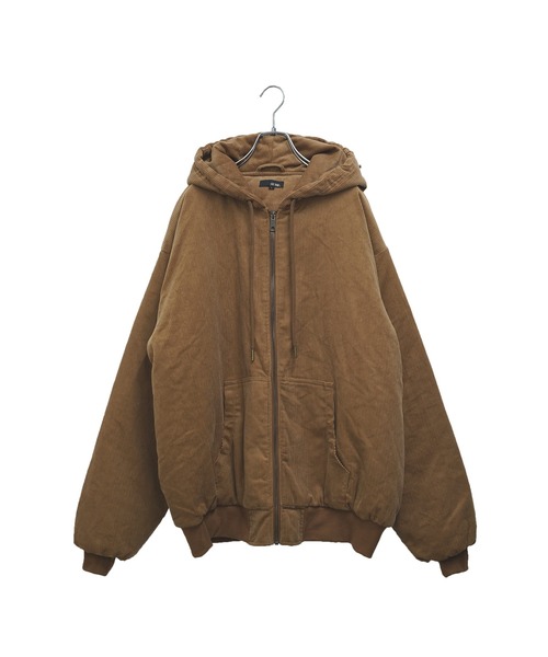 MinoriTY】コーデュロイ フード/フーディー ジップ アクティブアウター