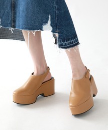 UNE MANSION | 厚底ウェッジサンダルブーツ(パンプス)