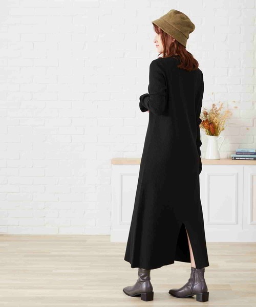 acro(アクロ)の「マルチWAYカットアウトニットワンピ〈手洗い可能〉/AC2303(ワンピース・レディース・ブラック/カーキ/オレンジ・フリ-)」の11枚目の写真