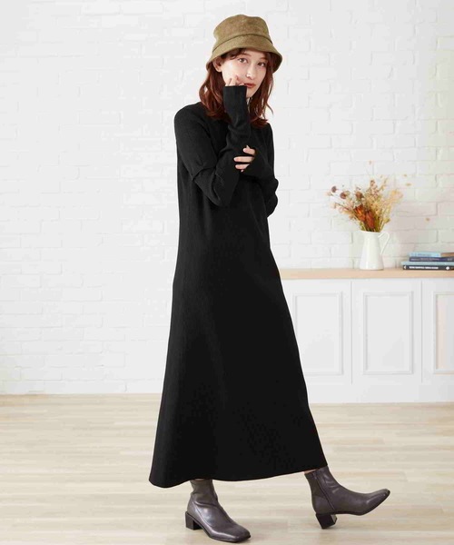 acro(アクロ)の「マルチWAYカットアウトニットワンピ〈手洗い可能〉/AC2303(ワンピース・レディース・ブラック/カーキ/オレンジ・フリ-)」の7枚目の写真