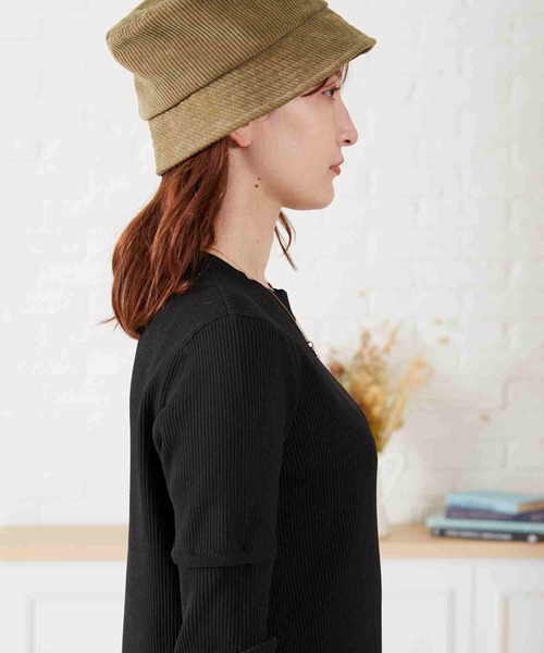 acro(アクロ)の「マルチWAYカットアウトニットワンピ〈手洗い可能〉/AC2303(ワンピース・レディース・ブラック/カーキ/オレンジ・フリ-)」の16枚目の写真