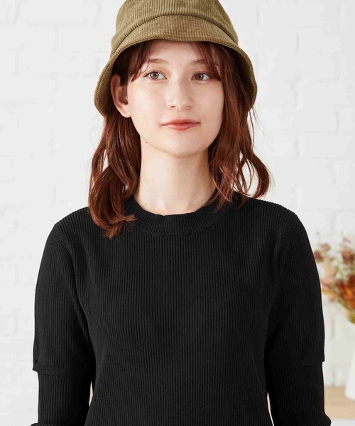 acro(アクロ)の「マルチWAYカットアウトニットワンピ〈手洗い可能〉/AC2303(ワンピース・レディース・ブラック/カーキ/オレンジ・フリ-)」の15枚目の写真