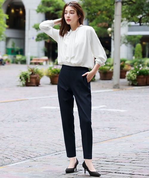 セール】ボウタイ2wayブラウス オフィス ビジネス フォーマル