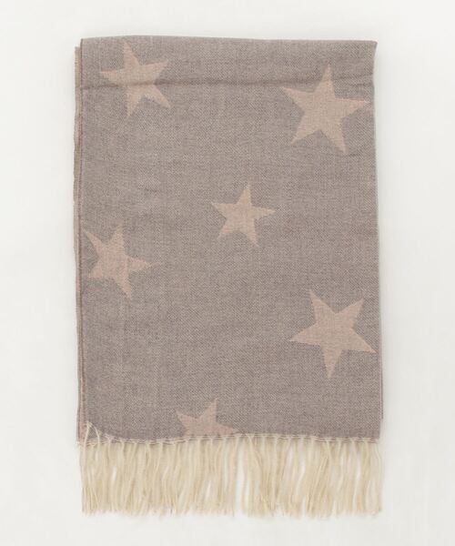 chumchum(チャムチャム)の「Quality ふわふわ星柄ストール(ストール/ショール・レディース・グレー/ブラック/ピンク・FREE)」の3枚目の写真