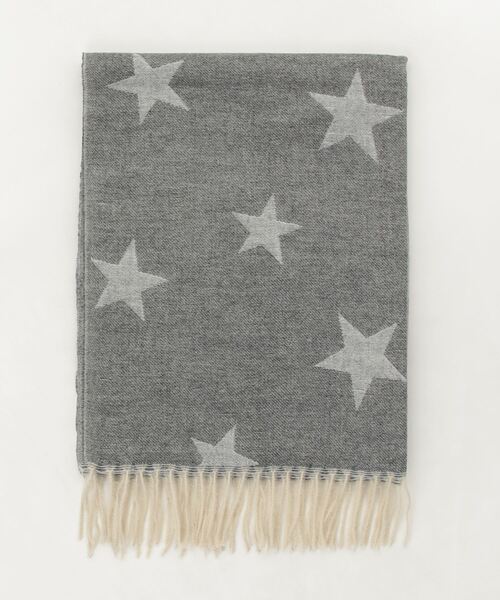 chumchum(チャムチャム)の「Quality ふわふわ星柄ストール(ストール/ショール・レディース・グレー/ブラック/ピンク・FREE)」の2枚目の写真