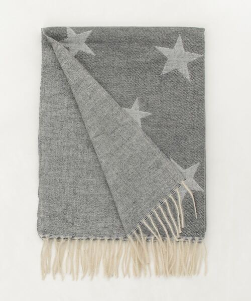 chumchum(チャムチャム)の「Quality ふわふわ星柄ストール(ストール/ショール・レディース・グレー/ブラック/ピンク・FREE)」の4枚目の写真