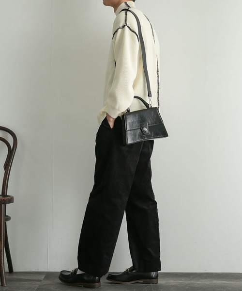 SENSE OF PLACE by URBAN RESEARCH(センスオブプレイスバイアーバンリサーチ)の「『ユニセックス』ハンドステッチルーズセーター(ニット/セーター・メンズ・チャコールグレー/ブラック/ブルー/グリーン/アイボリー・MEDIUM/LARGE)」の16枚目の写真