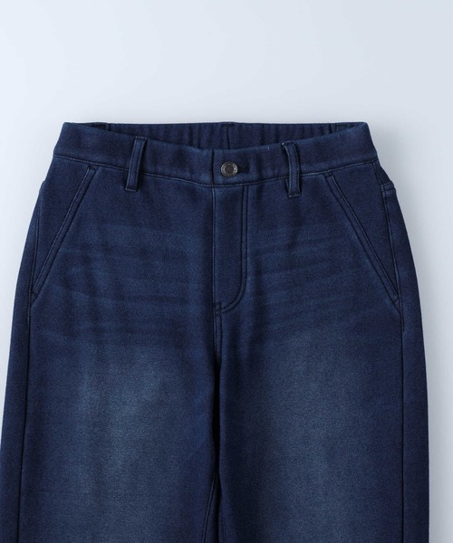 HONEYSUCKLE ROSE（ハニーサックルローズ）の「【HONEYSUCKLE ROSE】「MOCOMOCO」あったか裏シャギーテーパードパンツ（その他パンツ・レディース・ダークインディゴブルー/ブラック・XL/L/S/XS/M）」の4枚目の写真