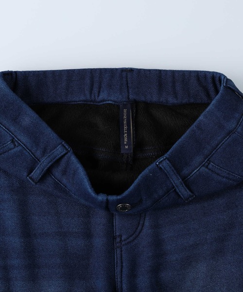 HONEYSUCKLE ROSE（ハニーサックルローズ）の「【HONEYSUCKLE ROSE】「MOCOMOCO」あったか裏シャギーテーパードパンツ（その他パンツ・レディース・ダークインディゴブルー/ブラック・XL/L/S/XS/M）」の5枚目の写真