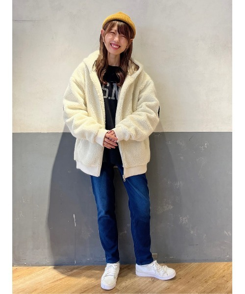 HONEYSUCKLE ROSE（ハニーサックルローズ）の「【HONEYSUCKLE ROSE】「MOCOMOCO」あったか裏シャギーテーパードパンツ（その他パンツ・レディース・ダークインディゴブルー/ブラック・XL/L/S/XS/M）」の18枚目の写真