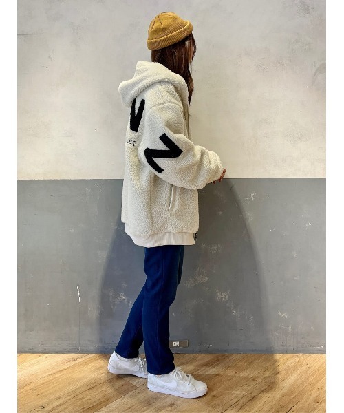 HONEYSUCKLE ROSE（ハニーサックルローズ）の「【HONEYSUCKLE ROSE】「MOCOMOCO」あったか裏シャギーテーパードパンツ（その他パンツ・レディース・ダークインディゴブルー/ブラック・XL/L/S/XS/M）」の19枚目の写真