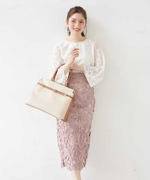 ZOZO限定】カットワークフラワーレース刺繍タイトスカート（スカート