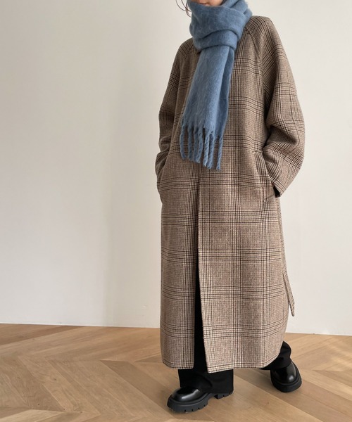 CANAL JEAN（キャナルジーン）の「El mar(エルマール) 起毛マフラー（マフラー・レディース・アイボリー/グレー/ブルー/モカ・ONE SIZE）」の9枚目の写真