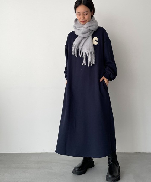 CANAL JEAN（キャナルジーン）の「El mar(エルマール) 起毛マフラー（マフラー・レディース・アイボリー/グレー/ブルー/モカ・ONE SIZE）」の7枚目の写真