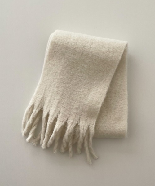 CANAL JEAN（キャナルジーン）の「El mar(エルマール) 起毛マフラー（マフラー・レディース・アイボリー/グレー/ブルー/モカ・ONE SIZE）」の11枚目の写真