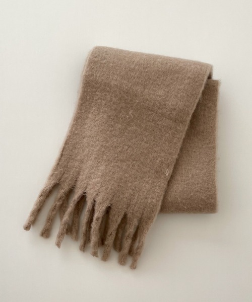 CANAL JEAN（キャナルジーン）の「El mar(エルマール) 起毛マフラー（マフラー・レディース・アイボリー/グレー/ブルー/モカ・ONE SIZE）」の13枚目の写真