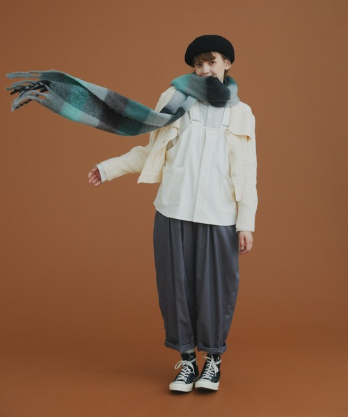 EDIT Gris（エディットグリ）の「ビックカラーカーディガン（ニット/セーター・レディース・ブラック/アイボリー/レッド・FREE）」の19枚目の写真