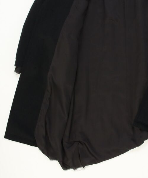 DISCOVERED（ディスカバード）の「STUDIOUS別注 ALPACA SHAGGY LONG COAT（チェスターコート・メンズ・ホワイト/ブラック・1）」の4枚目の写真