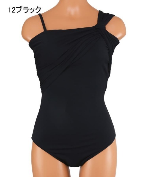 San-ai Resort 三愛水着楽園(サンアイリゾート サンアイミズギラクエン)の「インポートファブリック ワンピース水着 9M・11L【San-ai Resort(サンアイリゾート)】(水着・レディース・ブラック/ブラウン/カーキ・9号/11号)」の10枚目の写真