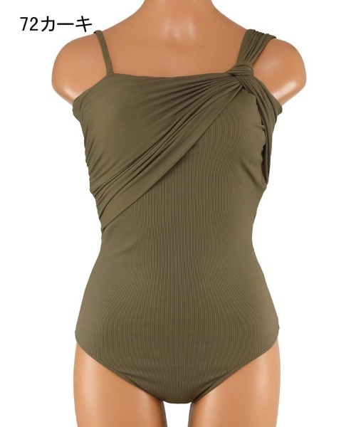 San-ai Resort 三愛水着楽園(サンアイリゾート サンアイミズギラクエン)の「インポートファブリック ワンピース水着 9M・11L【San-ai Resort(サンアイリゾート)】(水着・レディース・ブラック/ブラウン/カーキ・9号/11号)」の20枚目の写真