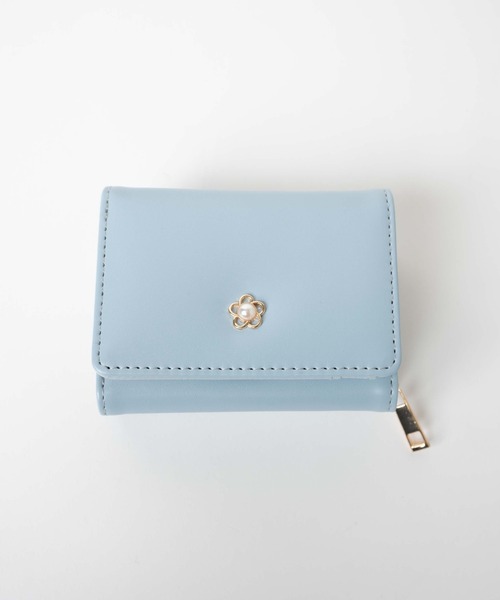 WEGO（ウィゴー）の「WEGO/メタルフラワーウォレット（財布・レディース・ブラック/オフホワイト/サックスブルー/グリーン・FREE）」の9枚目の写真