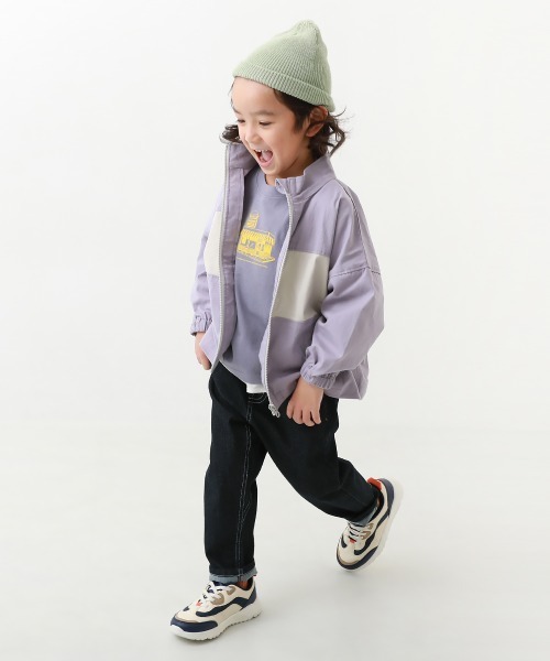 devirock(デビロック)の「楽デニム ペグトップパンツ(デニムパンツ・キッズ・ワンウォッシュ/サックスブルー/ネイビー・100cm/110cm/120cm/130cm/140cm/150cm/160cm)」の5枚目の写真