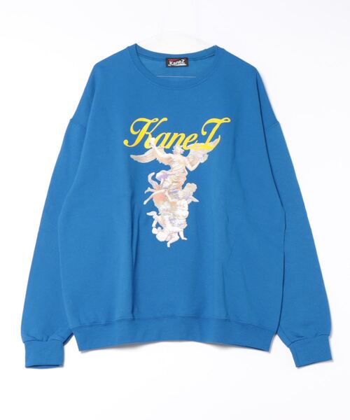 KaneZ（ケインズ）の「KaneZ/ケインズ/K'z CREW（スウェット・メンズ・ブルー/グレー・F）」の2枚目の写真