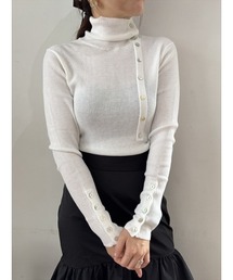 オリジナルシェルボタンニット