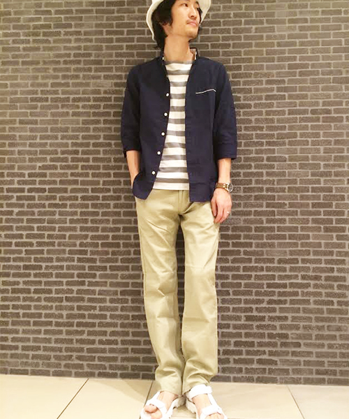 CIAOPANIC TYPY（チャオパニックティピー）の「綿麻コードリブパンツ（その他パンツ・メンズ・ホワイト/ベージュ/ネイビー/ブラック/ブルー・LARGE/MEDIUM/SMALL）」の21枚目の写真