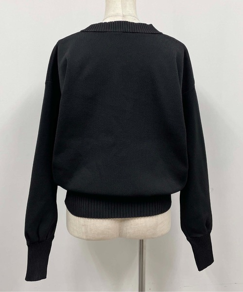 PICCIN（ピッチン）の「ロゴテープドットボタンカーディガン（カーディガン/ボレロ・レディース・ピンク/イエロー/ブラック・M）」の9枚目の写真