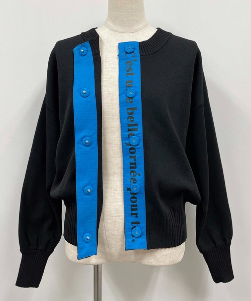 PICCIN（ピッチン）の「ロゴテープドットボタンカーディガン（カーディガン/ボレロ・レディース・ピンク/イエロー/ブラック・M）」の21枚目の写真