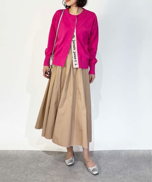 PICCIN（ピッチン）の「ロゴテープドットボタンカーディガン（カーディガン/ボレロ・レディース・ピンク/イエロー/ブラック・M）」の20枚目の写真