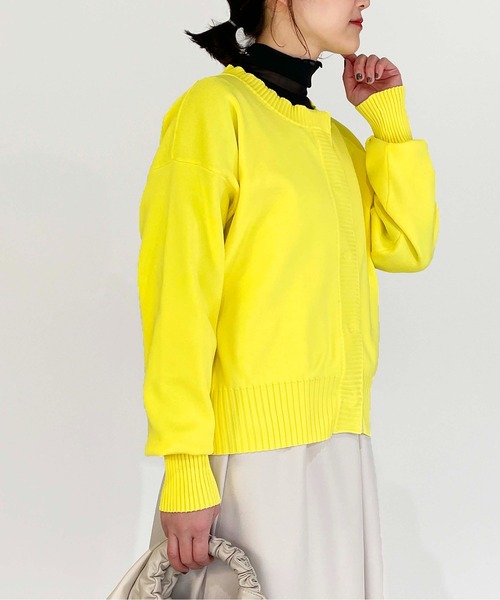 PICCIN（ピッチン）の「ロゴテープドットボタンカーディガン（カーディガン/ボレロ・レディース・ピンク/イエロー/ブラック・M）」の18枚目の写真