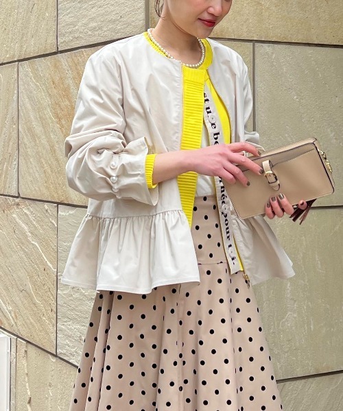 PICCIN（ピッチン）の「ロゴテープドットボタンカーディガン（カーディガン/ボレロ・レディース・ピンク/イエロー/ブラック・M）」の17枚目の写真