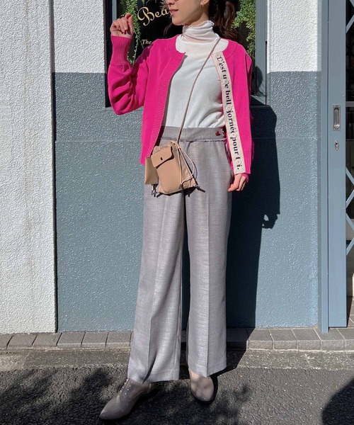 PICCIN（ピッチン）の「ロゴテープドットボタンカーディガン（カーディガン/ボレロ・レディース・ピンク/イエロー/ブラック・M）」の19枚目の写真