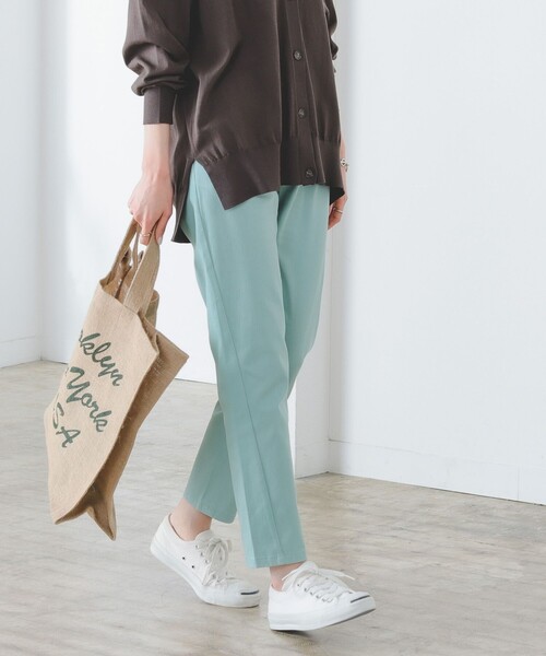 B:MING by BEAMS（ビーミングバイビームス）の「B:MING by BEAMS / ストレッチ テーパード パンツ（その他パンツ・レディース・オフホワイト/サックスブルー/ブラック/ミント/ピンク・SMALL/MEDIUM/LARGE）」の4枚目の写真