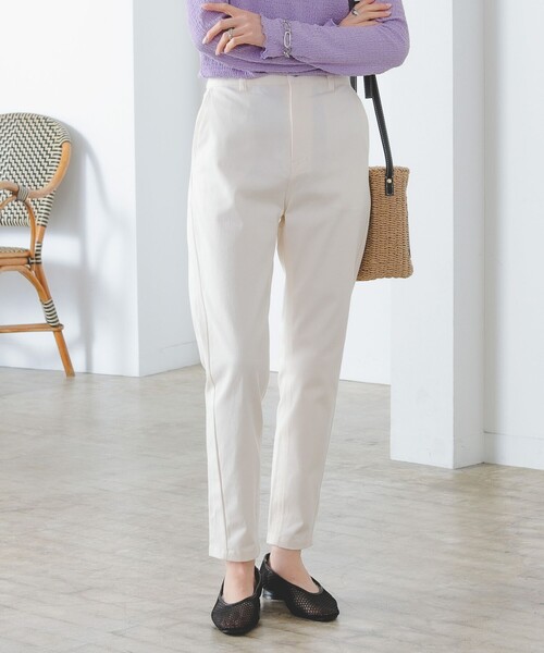 B:MING by BEAMS（ビーミングバイビームス）の「B:MING by BEAMS / ストレッチ テーパード パンツ（その他パンツ・レディース・オフホワイト/サックスブルー/ブラック/ミント/ピンク・SMALL/MEDIUM/LARGE）」の8枚目の写真