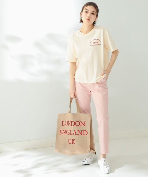 B:MING by BEAMS（ビーミングバイビームス）の「B:MING by BEAMS / ストレッチ テーパード パンツ（その他パンツ・レディース・オフホワイト/サックスブルー/ブラック/ミント/ピンク・SMALL/MEDIUM/LARGE）」の20枚目の写真
