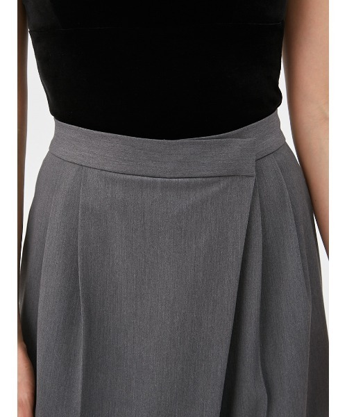 FRAY I.D（フレイアイディー）の「ラップデザインパンツ（スラックス・レディース・グレー/イエロー・1/0）」の10枚目の写真