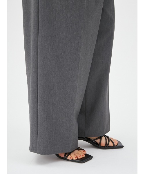 FRAY I.D（フレイアイディー）の「ラップデザインパンツ（スラックス・レディース・グレー/イエロー・1/0）」の14枚目の写真